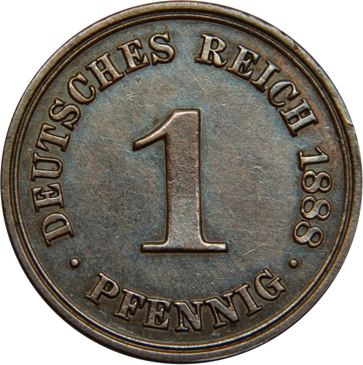 ドイツ帝国 1ペニヒ硬貨 | ドイツ帝国 | ヴィルヘルム1世 タイプ1