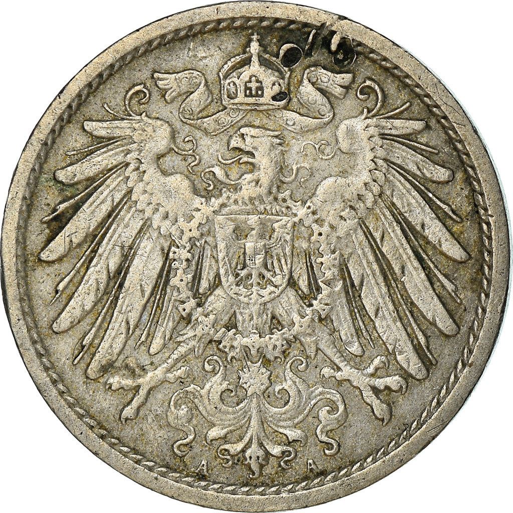 German Empire 10 Pfennig Coin | Deutsches Reich | Wilhelm II | Type 2 | KM12 1890 - 1916