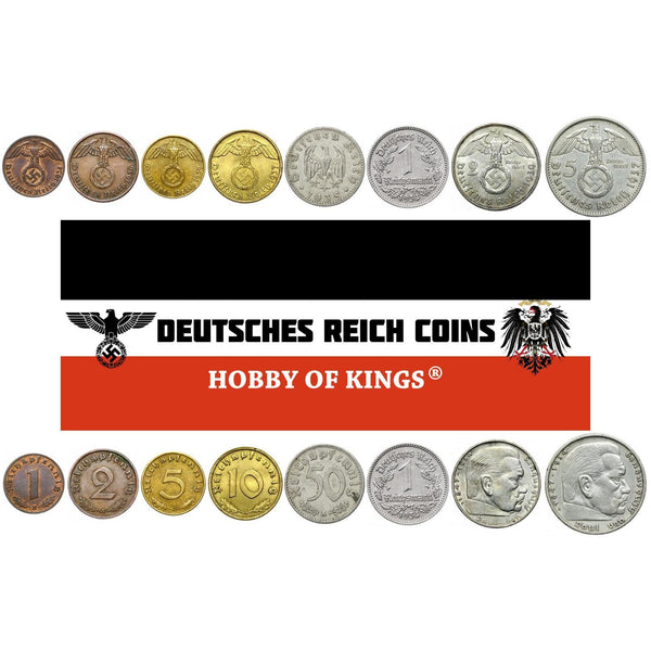 German-Reich-8-Coin-Set-1-2-5-