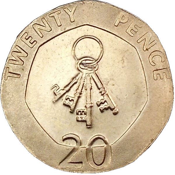 Gibraltar | 20 Pence Coin | Queen Elizabeth II | KM1103 | 2012 - 2013