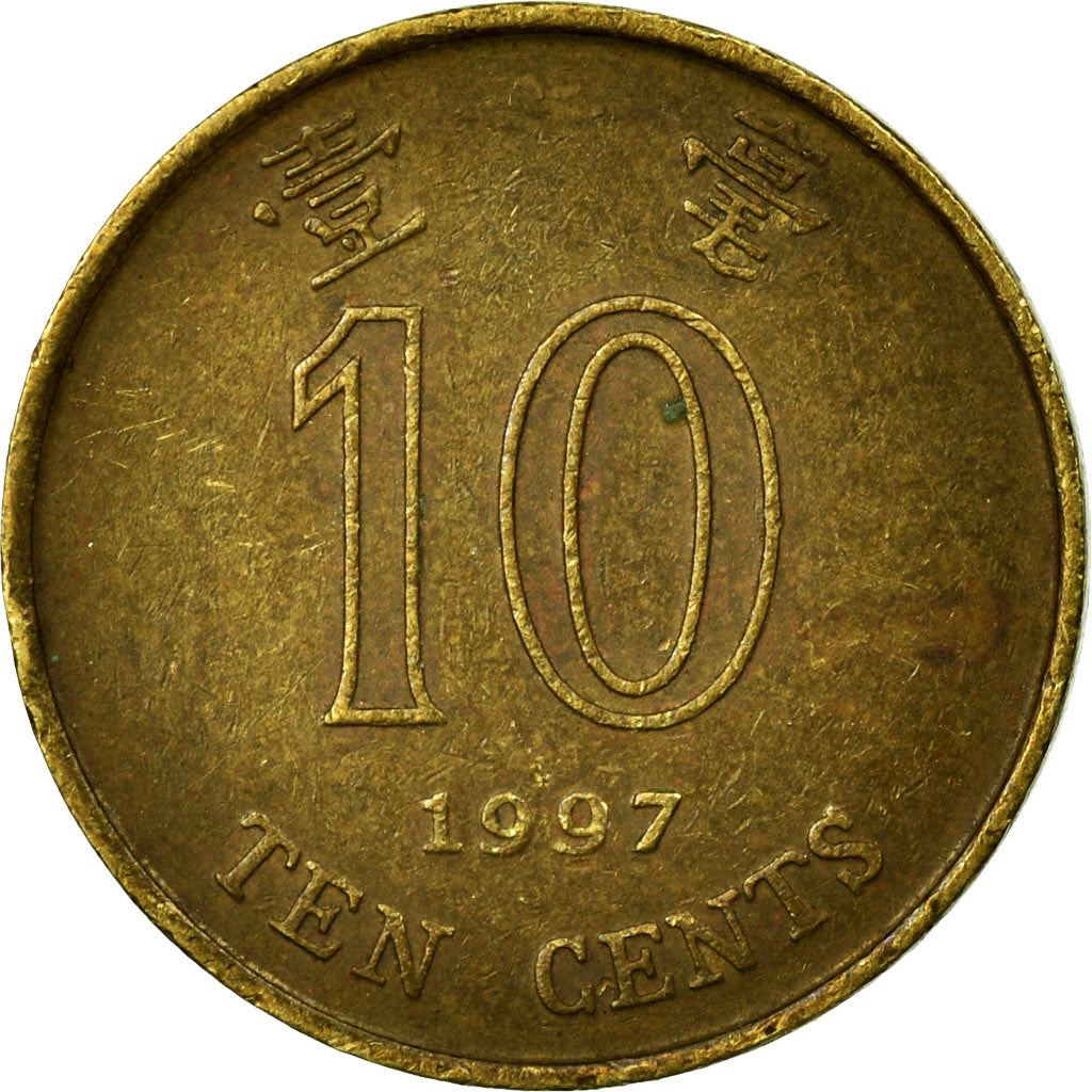 Hong Kong | 10 Cents Coin | Orchid flower | Km:66 | 1993 - 2017