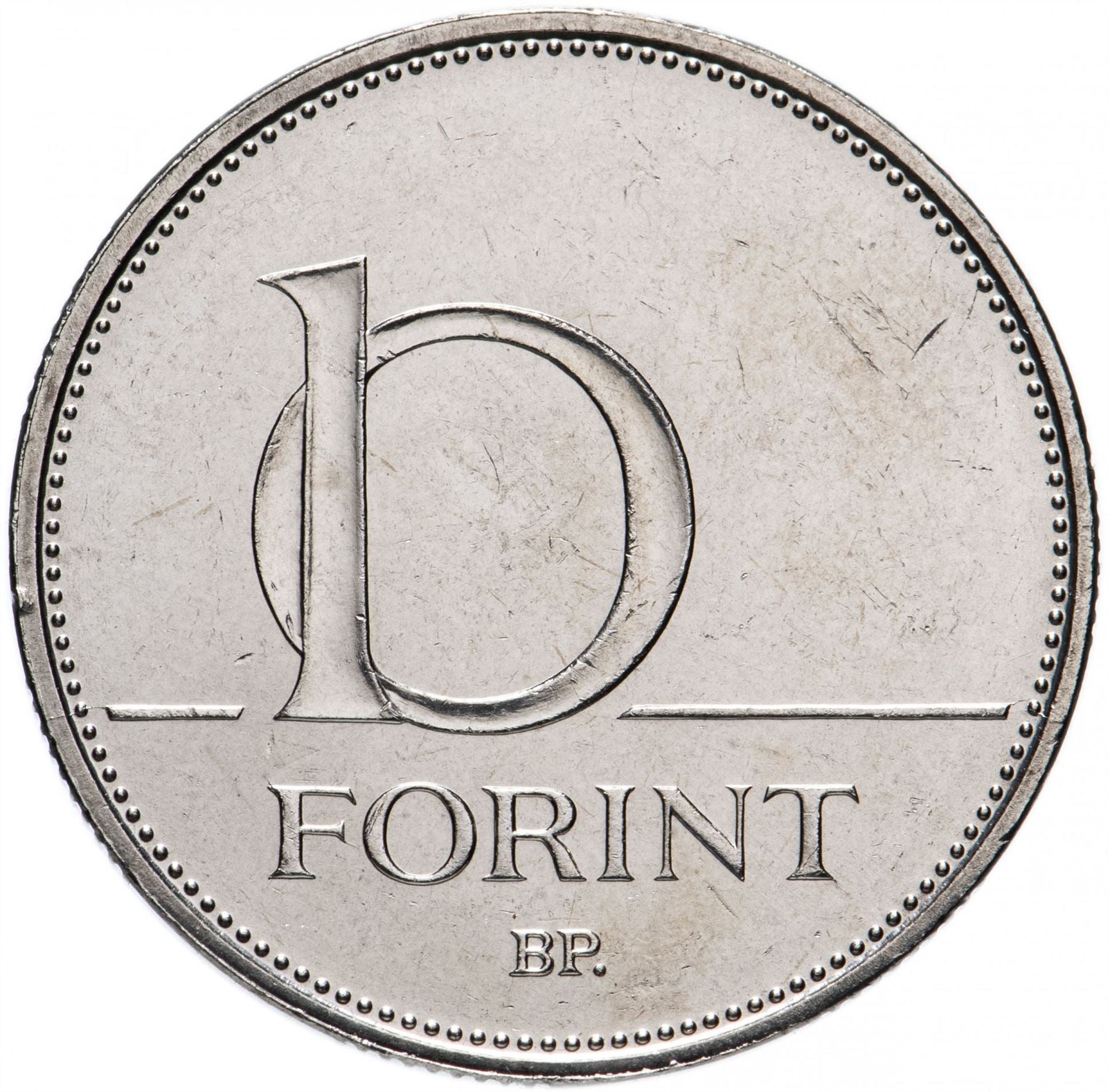 Hungary-10-Forint-Coin-KM848-