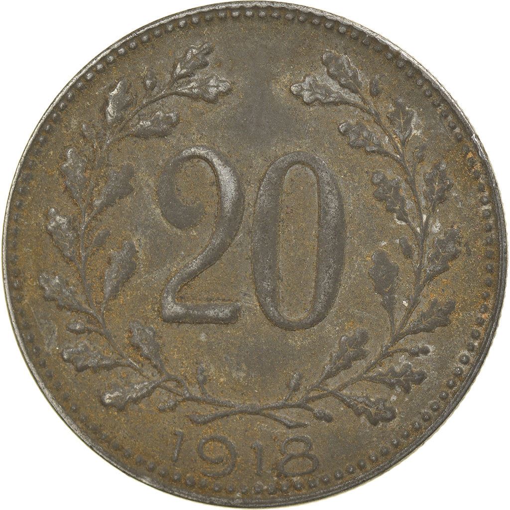Hungary 20 Filler Coin | Saint Stephen Crown | KM498 | 1916 - 1922
