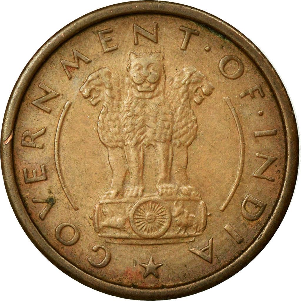 India | 1 Pice Coin | Horse | Km:1 | 1950 - 1955