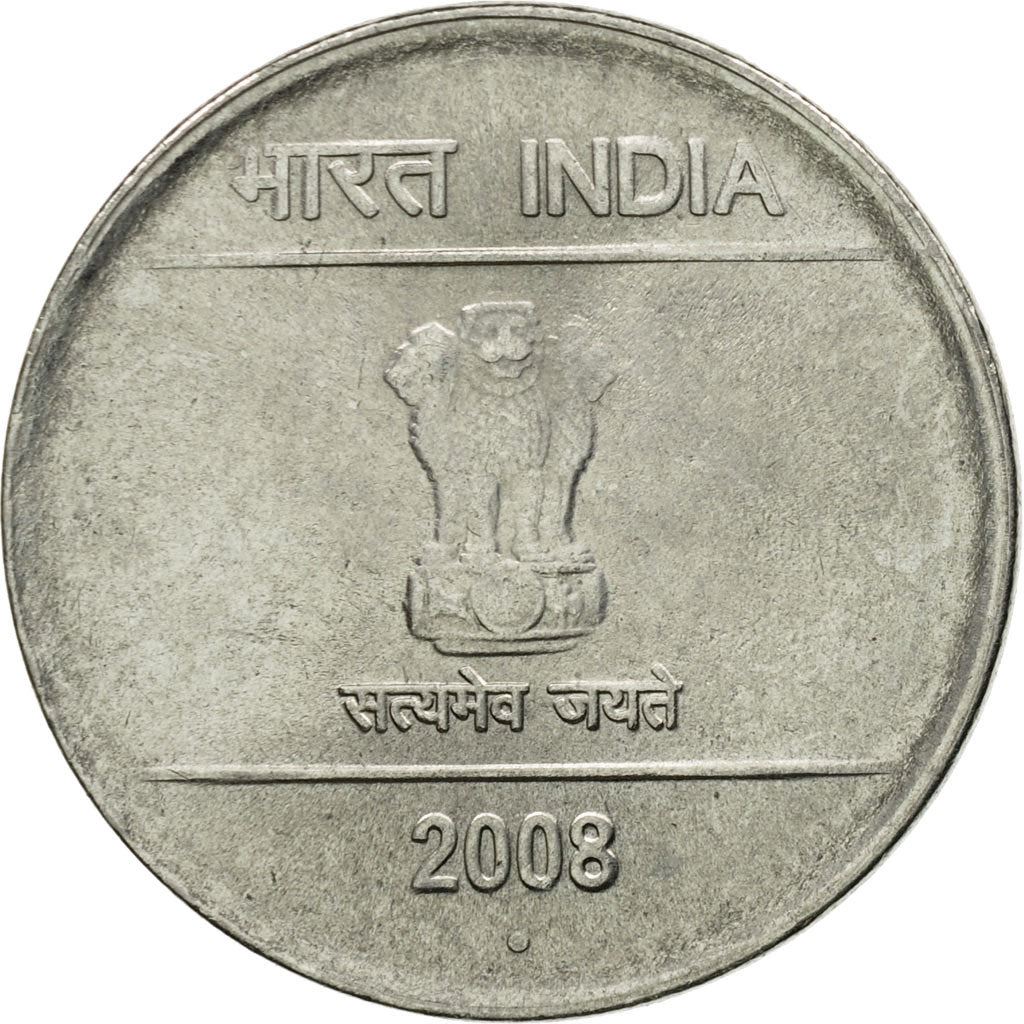 India | 2 Rupees Coin | Hasta Mudra | Km:327 | 2007 - 2011