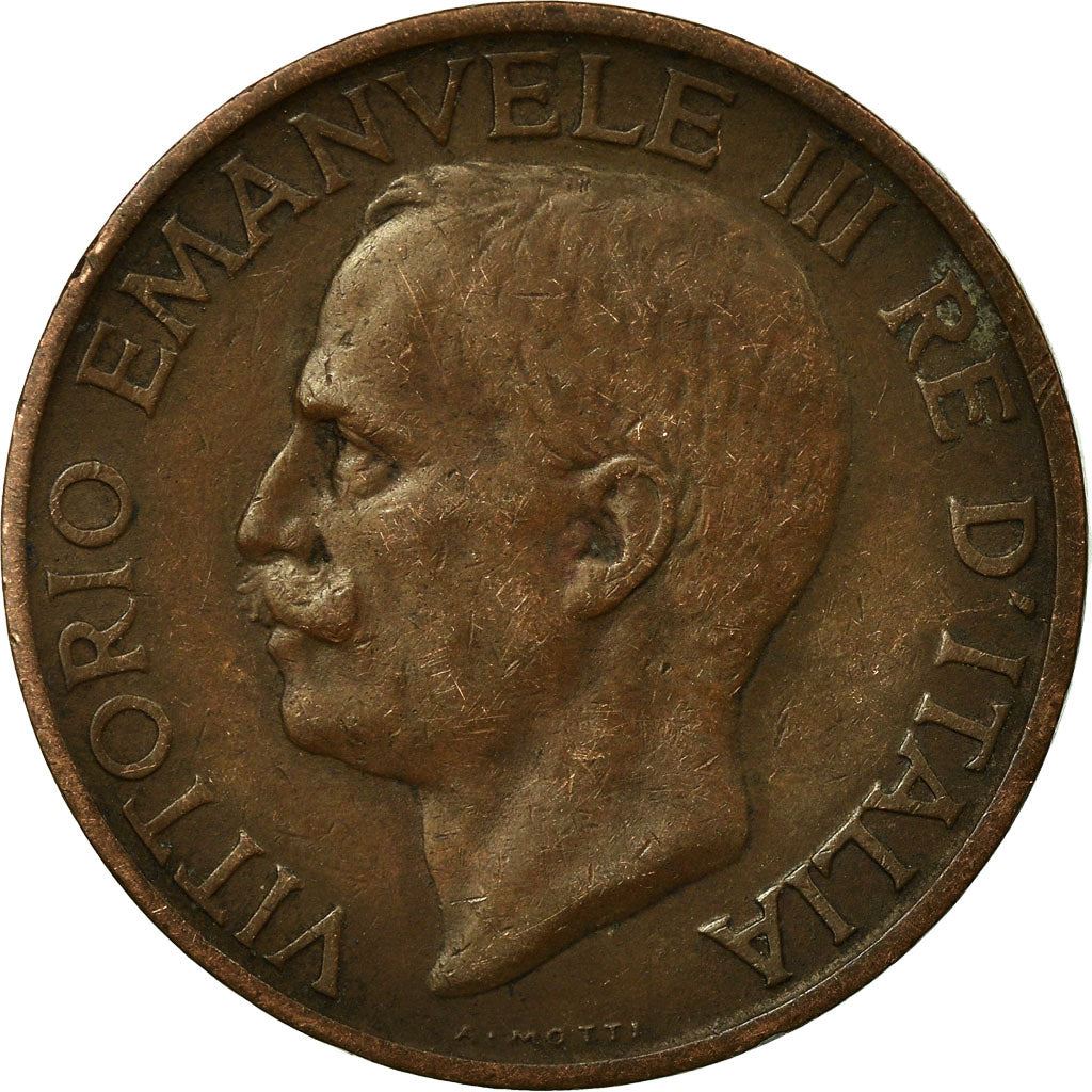 Italy Coin 10 Centesimi - Vittorio Emanuele III | honeybee | Flower | KM60 | 1919 - 1937