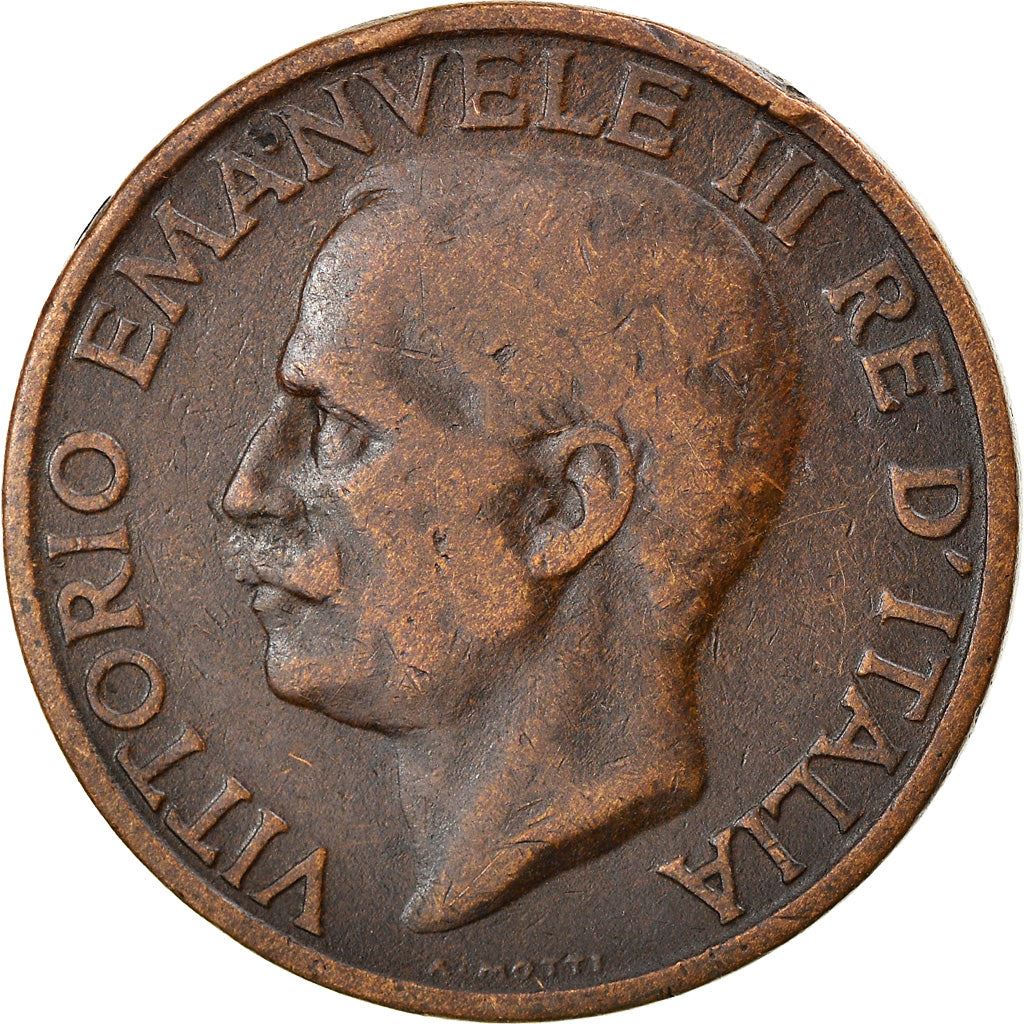 Italy Coin 10 Centesimi - Vittorio Emanuele III | honeybee | Flower | KM60 | 1919 - 1937