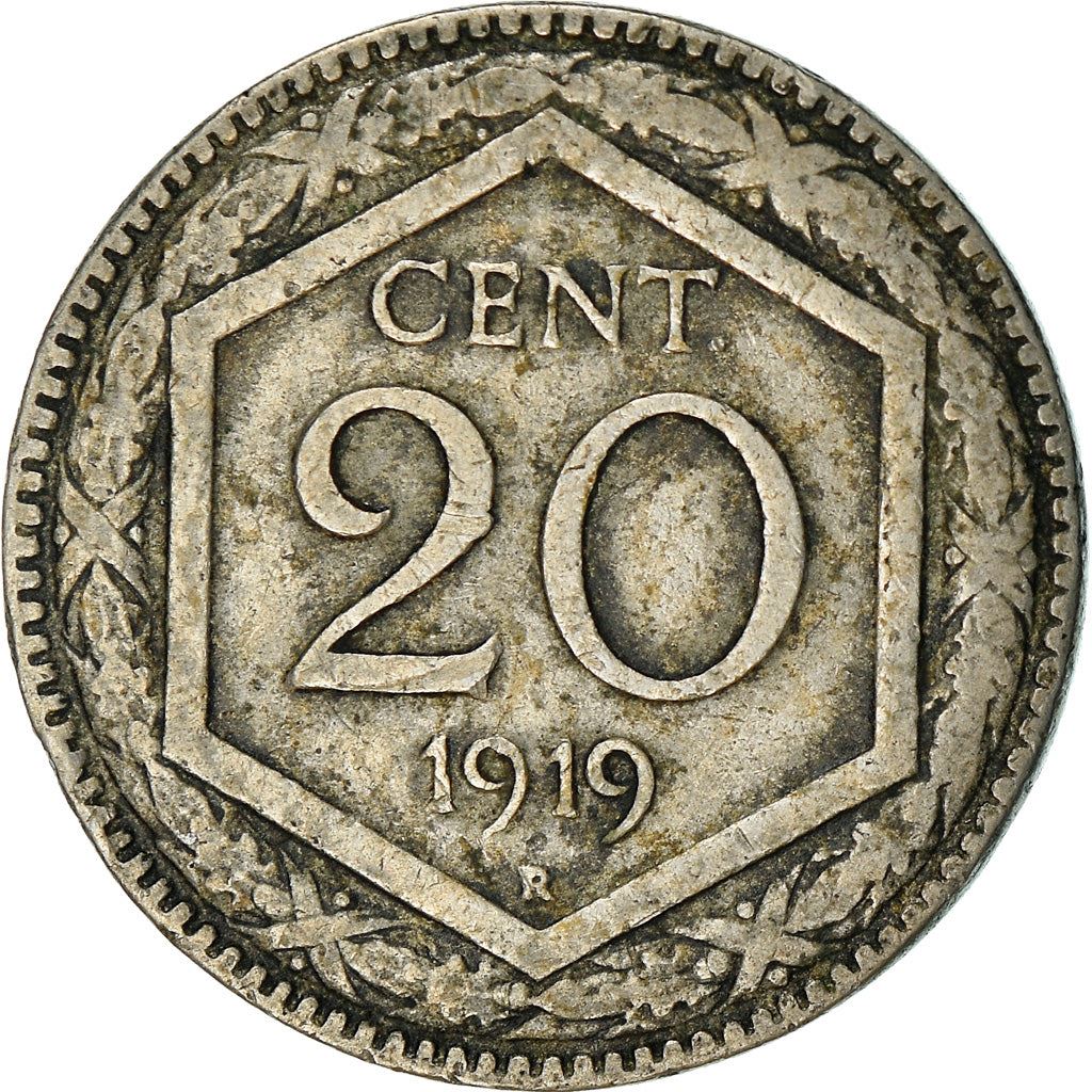Italy Coin 20 Centesimi - Vittorio Emanuele III | Libertus | Flaming Torch | KM44 | 1908 - 1935