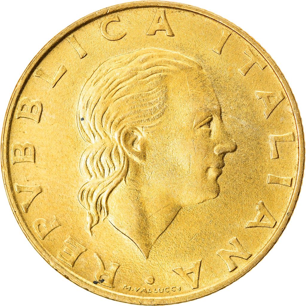 Italy Coin 200 Lire Italian Naval League | Libertine | Anchor | Boat Sailing | KM186 | 1997