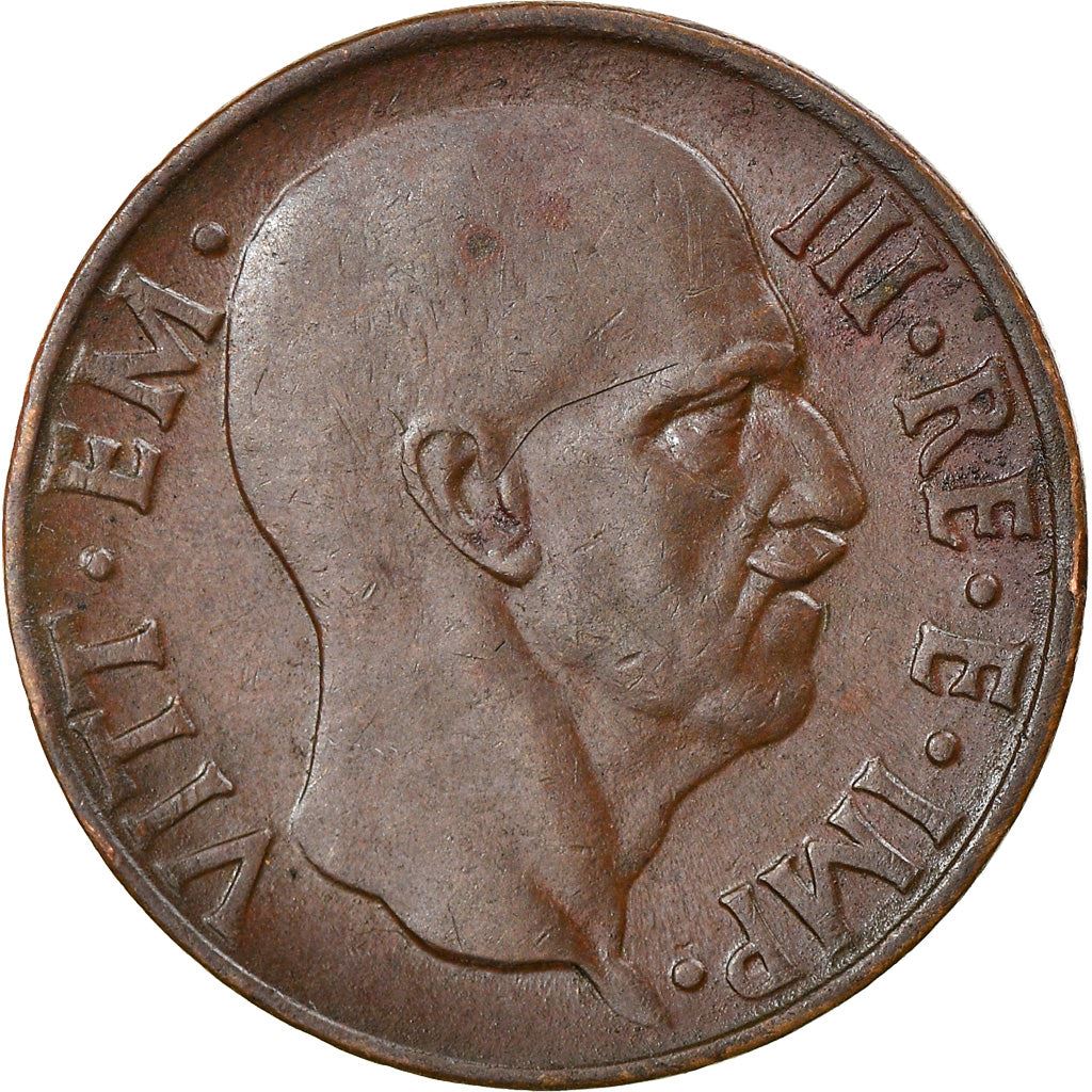 Italy Coin 5 Centesimi - Vittorio Emanuele III | Eagle | Fasces | Quadriga | KM73 | 1936 - 1939