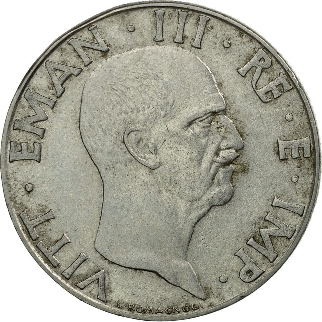 Italy Coin 50 Centesimi - Vittorio Emanuele III |Eagle | Fasces | Axe | KM76a | 1939 - 1940