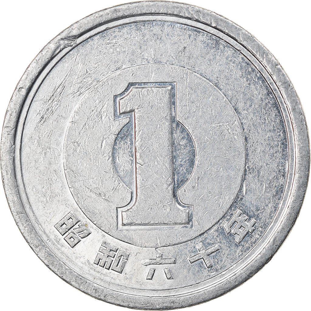 Japan 1 Yen - Shōwa Coin Y74 1955 - 1989