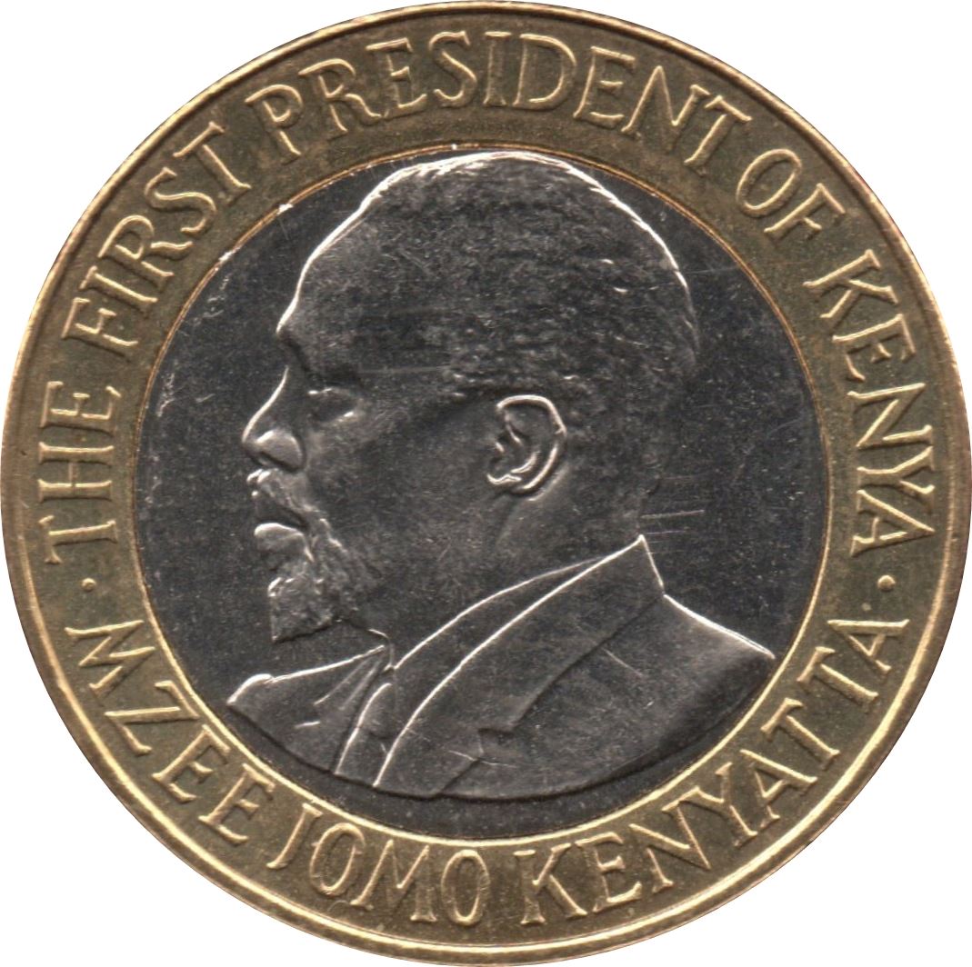 Kenya 10 Shillings | Mzee Jomo Kenyatta Coin | KM35.1 | 2005 - 2009