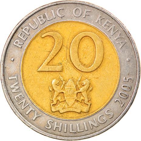 Kenya 20 Shillings | Mzee Jomo Kenyatta Coin | KM36.1 | 2005 - 2009