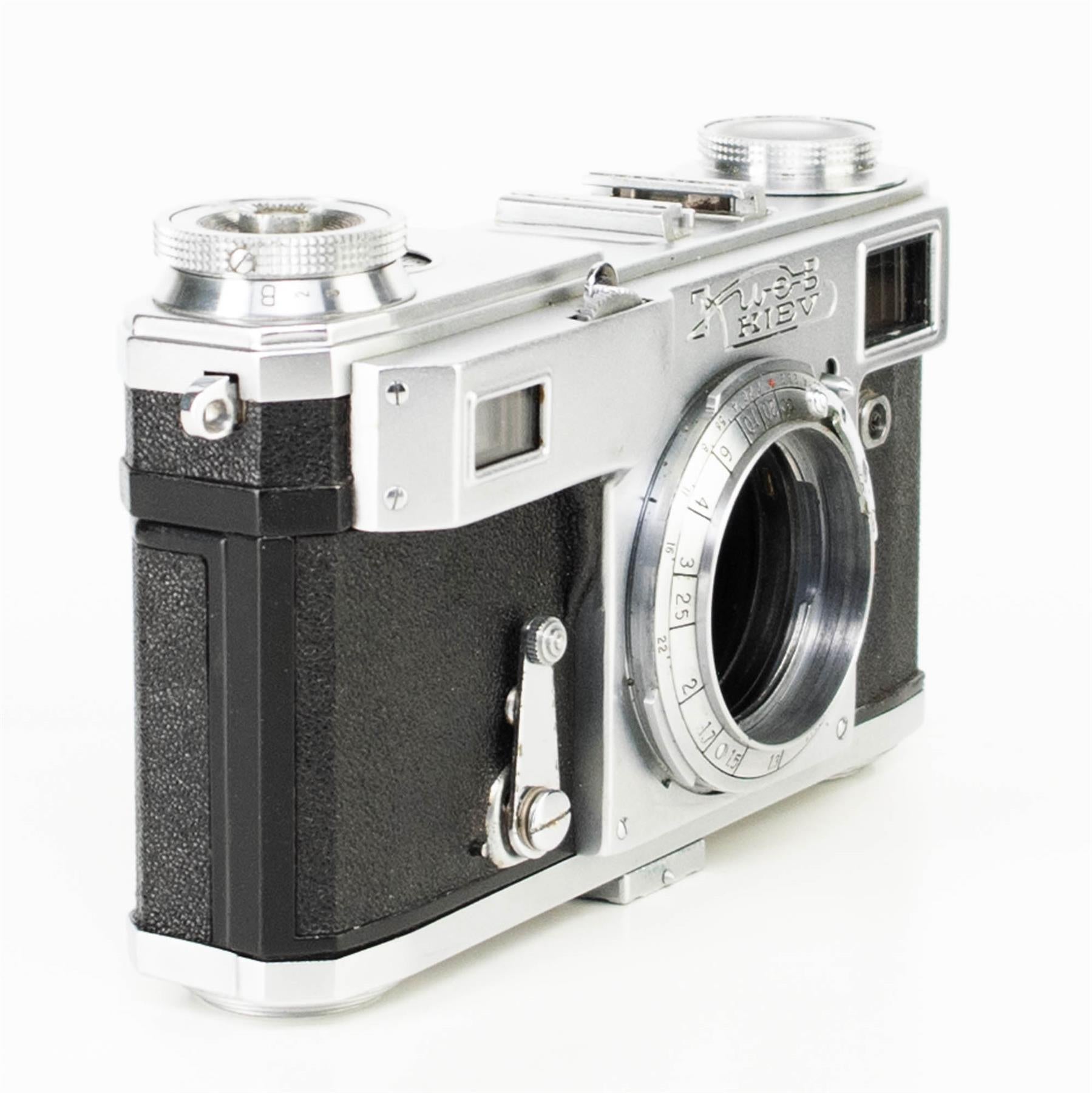 キエフ 2a カメラ | 50mm f2 レンズ | ホワイト | ソビエト連邦 | 1955