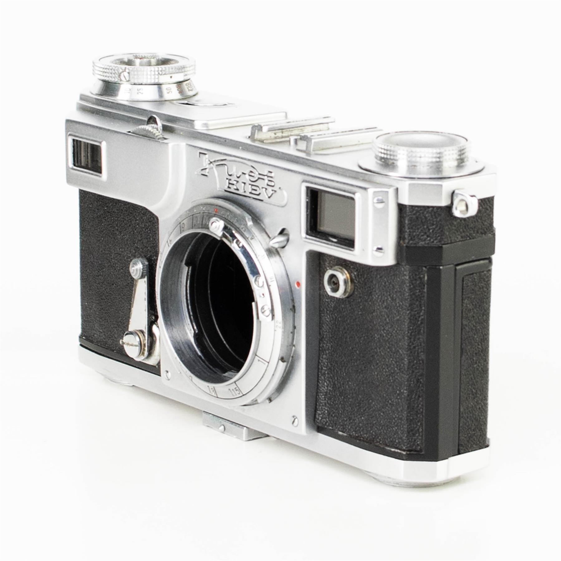 キエフ 2a カメラ | 50mm f2 レンズ | ホワイト | ソビエト連邦 | 1955