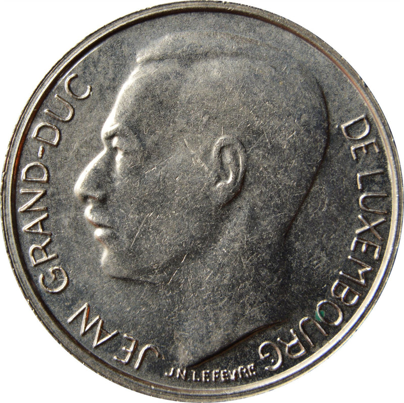 Luxembourg 1 Franc Coin | Prince Jean | KM59 | 1986 - 1987