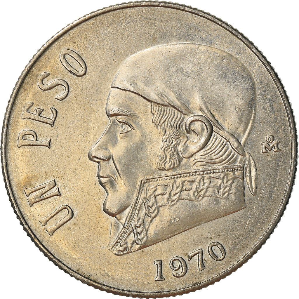 Mexico 1 Peso | José Maria Teclo Morelos y Pavón | Eagle Coin | KM460 | 1970 - 1983
