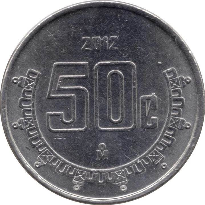 Mexico 50 Centavos | Eagle | Ring | Anillo de la Aceptación Coin | KM936 | 2009 - 2021