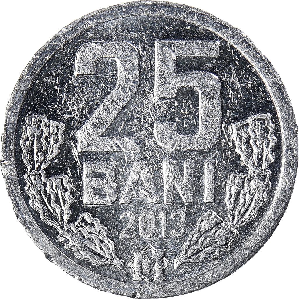 Moldova 25 Bani Coin | Eagle | Oak Leaves | KM3 | 1993 - 2020