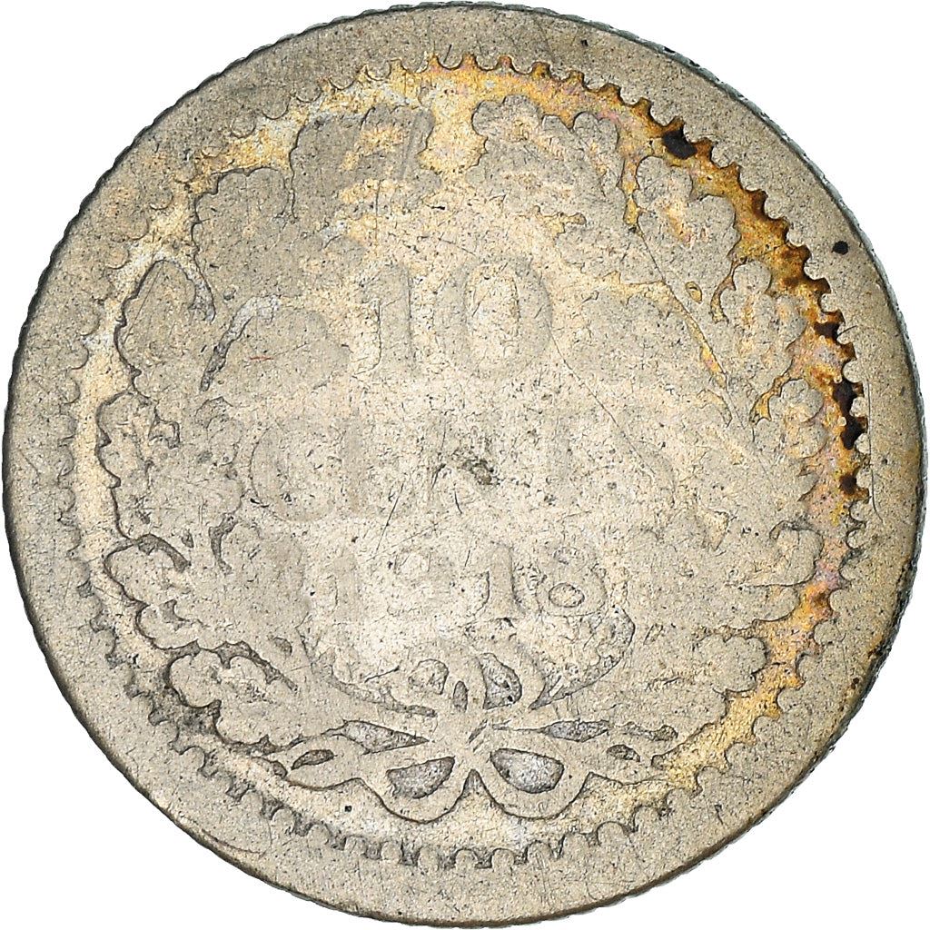 Netherlands Coin 10 Cents | Queen Wilhelmina | KM145 | 1910 - 1925