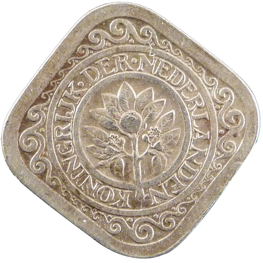 Netherlands Coin 5 Cents | Queen Wilhelmina | KM153 | 1913 - 1940