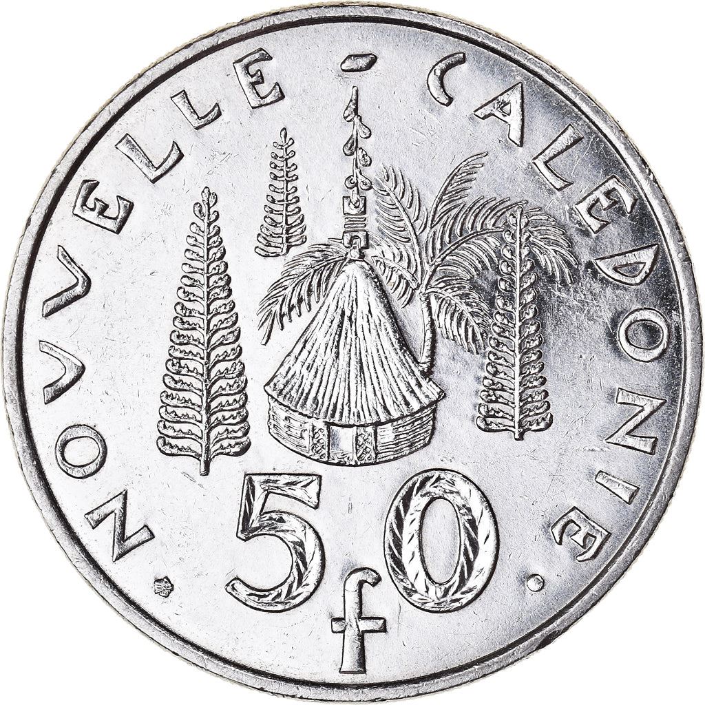 New Caledonia 50 Francs Coin 1972 - 2005 KM 13