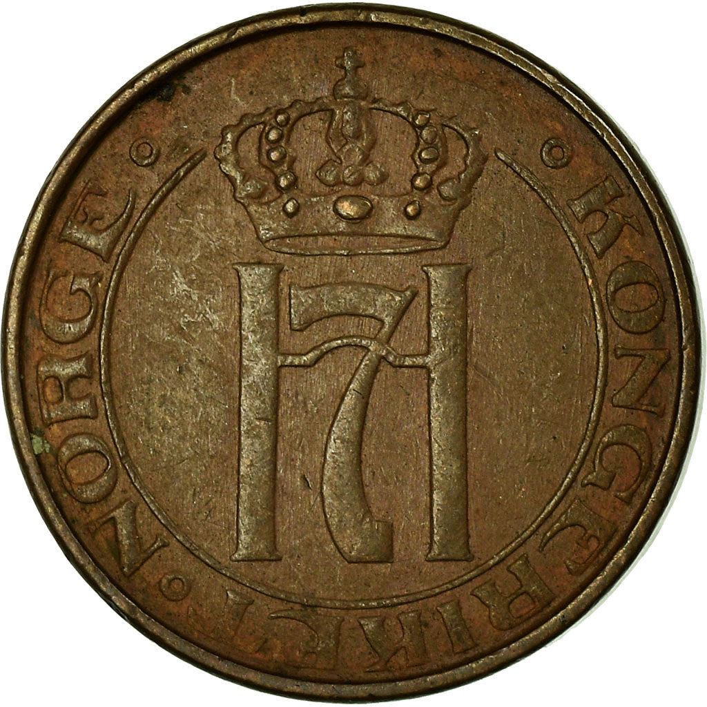 Norway 1 Øre - Haakon VII Coin KM367 1908 - 1952