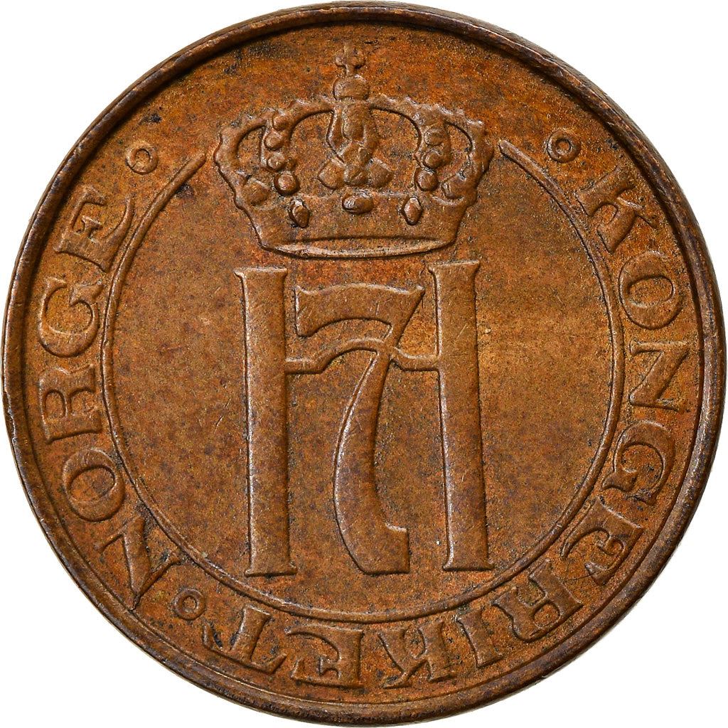 Norway 1 Øre - Haakon VII Coin KM367 1908 - 1952