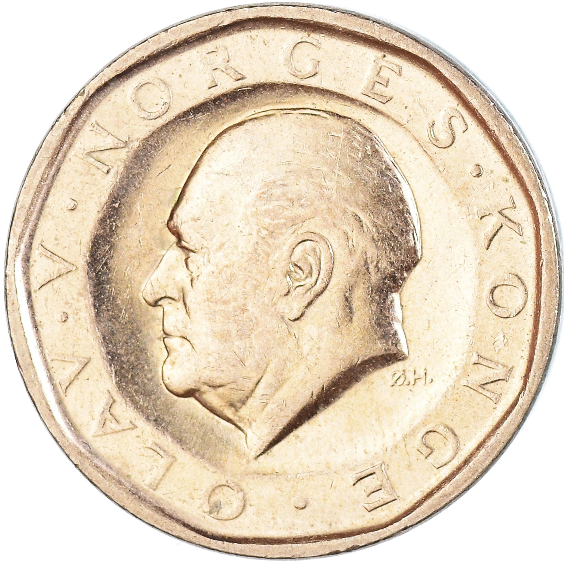 Norway 10 Kroner Coin | Olav V | KM427 | 1983 - 1991