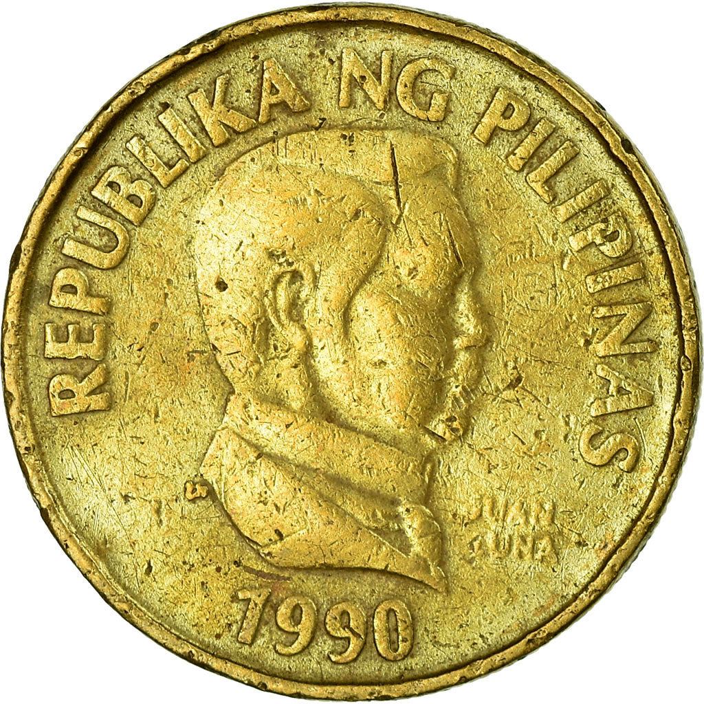 Philippines 25 Sentimo Coin | large type | KM241.1 | 1983 - 1990