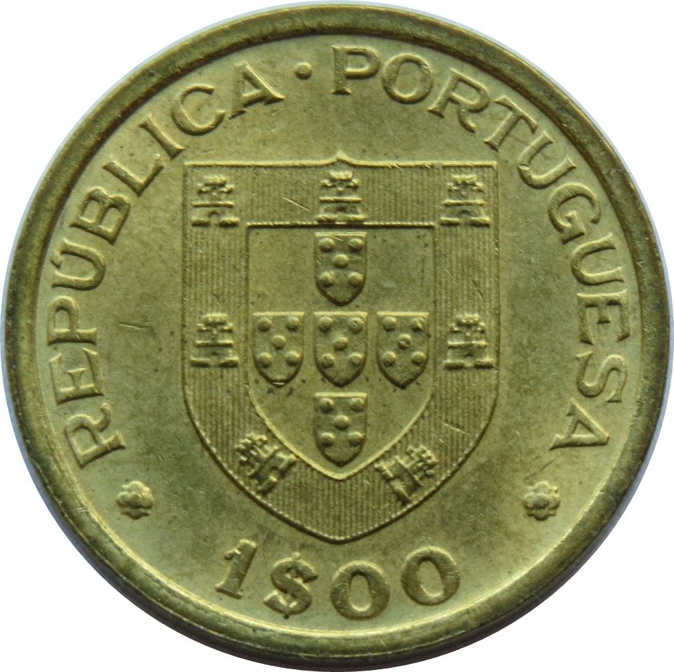 Portugal Coin Portuguese 1 Escudo | Roller Hockey Championship | KM612 | 1982