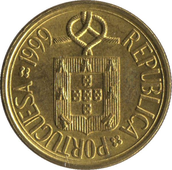 Portugal Coin Portuguese 5 Escudos | Knot | Stained Glass Window | KM632 | 1986 - 2001