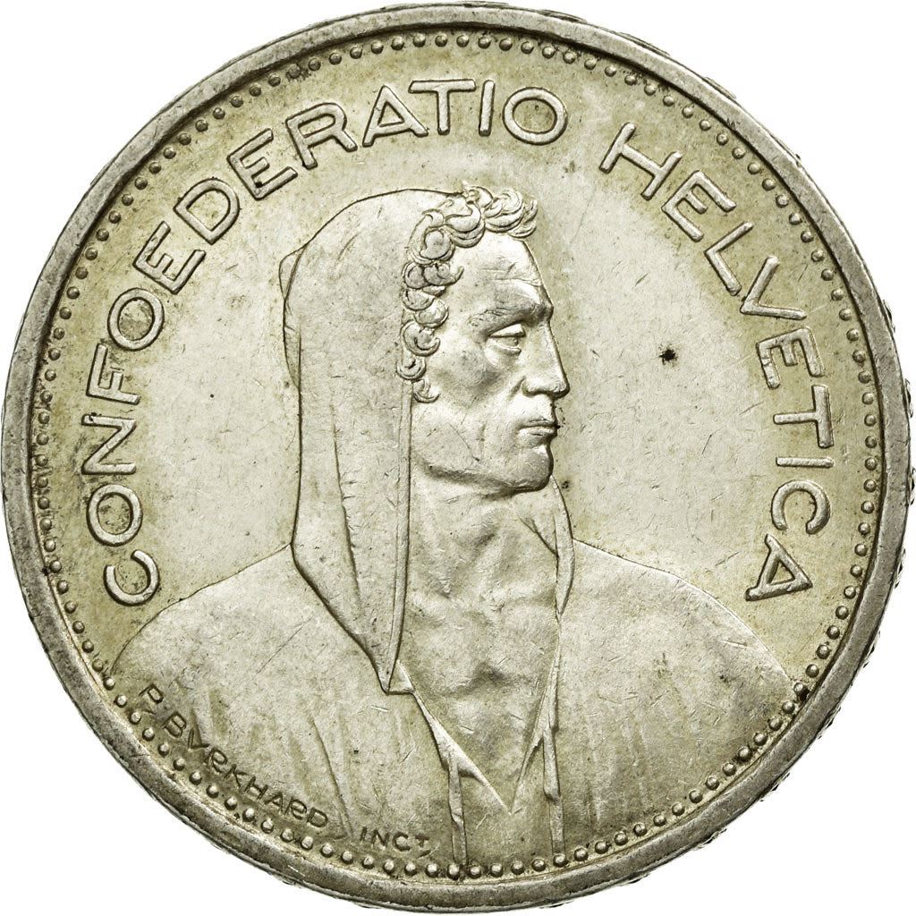 Switzerland Coin Swiss 5 Francs | Composer Paul Burkhard | KM40 | 1931 - 1969