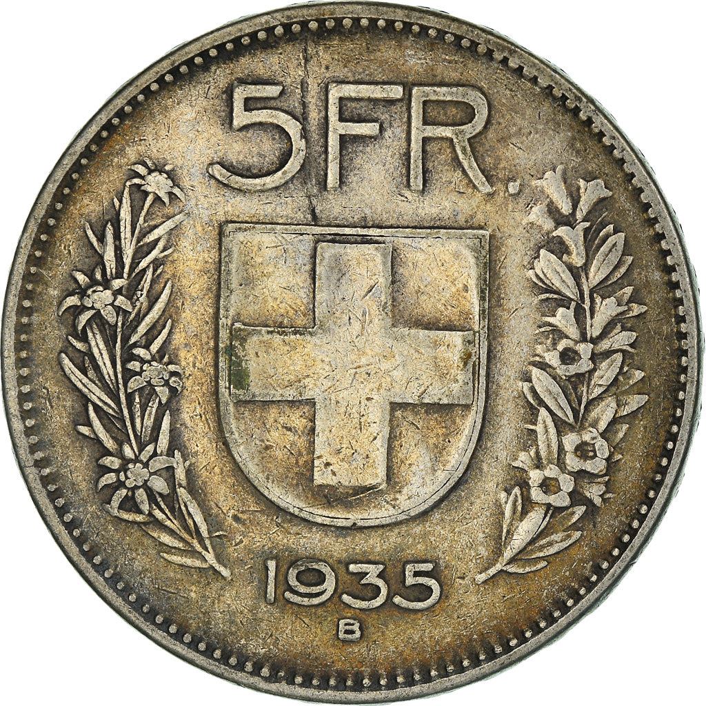Switzerland Coin Swiss 5 Francs | Composer Paul Burkhard | KM40 | 1931 - 1969