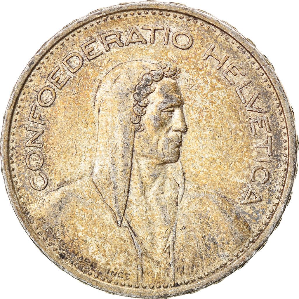 Switzerland Coin Swiss 5 Francs | Composer Paul Burkhard | KM40 | 1931 - 1969