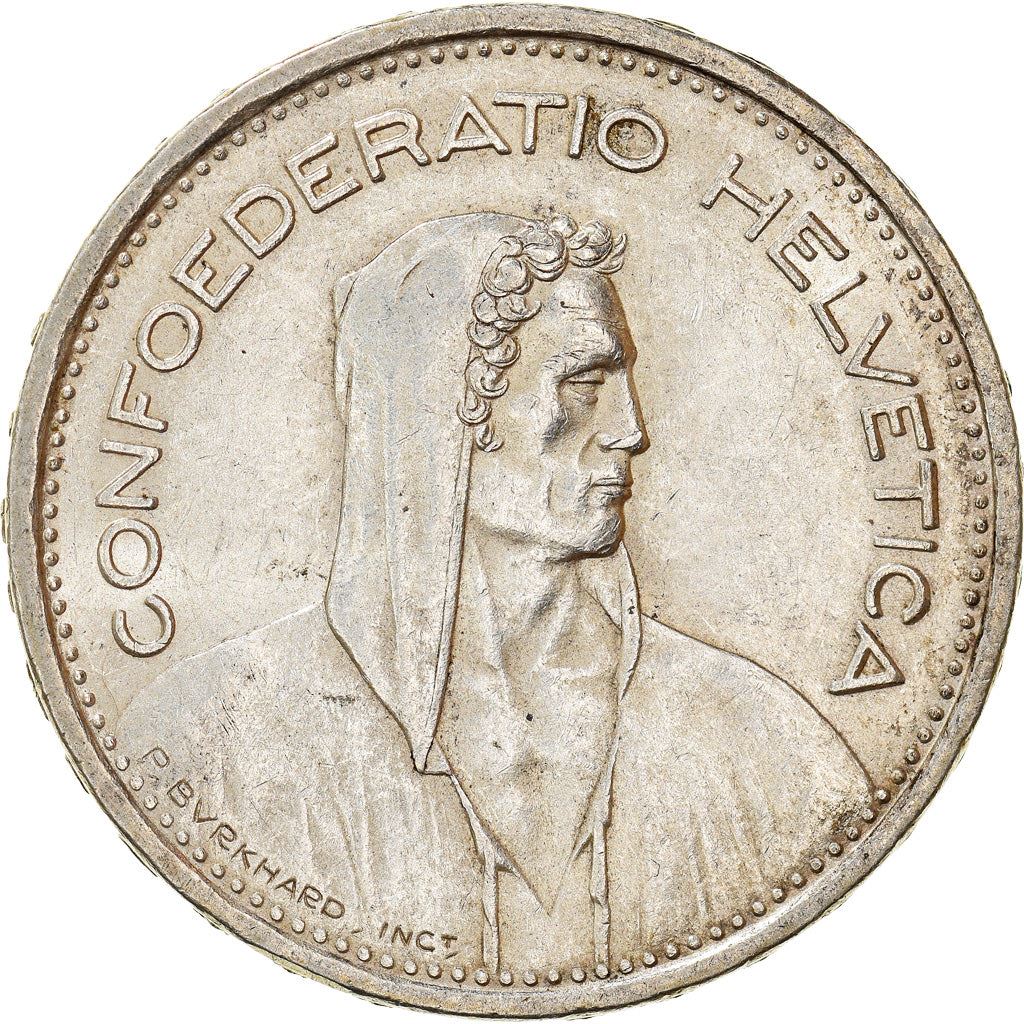 Switzerland Coin Swiss 5 Francs | Composer Paul Burkhard | KM40 | 1931 - 1969