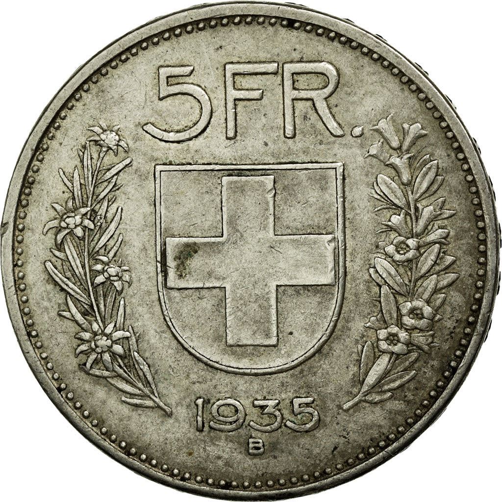 Switzerland Coin Swiss 5 Francs | Composer Paul Burkhard | KM40 | 1931 - 1969