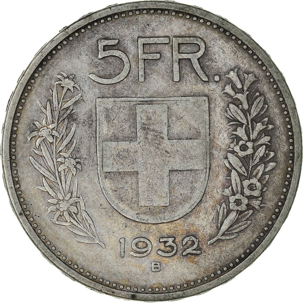 Switzerland Coin Swiss 5 Francs | Composer Paul Burkhard | KM40 | 1931 - 1969