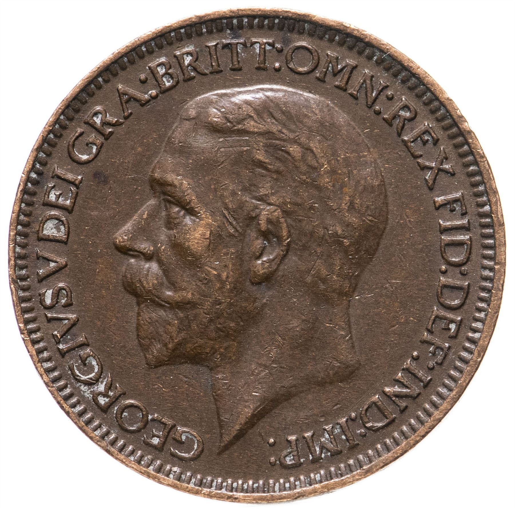 イギリス | 1ファーシング硬貨 | ジョージ5世 | KM:825 | 1926 - 1936