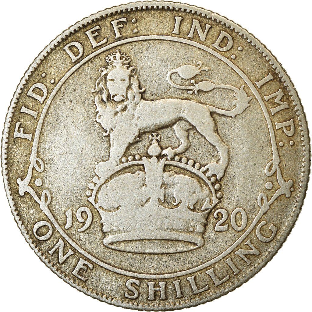 United Kingdom 1 Shilling Coin | George V 2nd type | 1920 - 1926