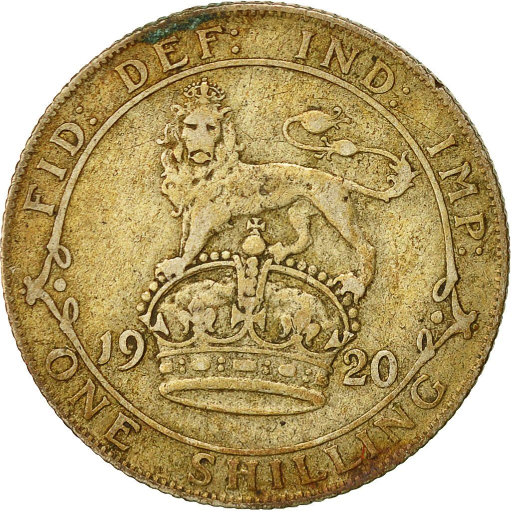United Kingdom 1 Shilling Coin | George V 2nd type | 1920 - 1926