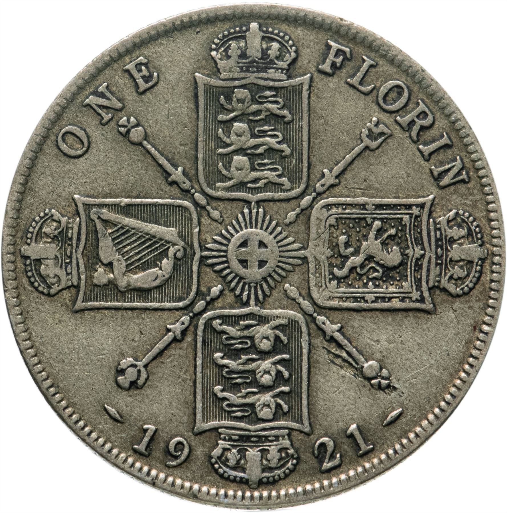 United Kingdom 1 Shilling Coin | George V 2nd type | 1920 - 1926