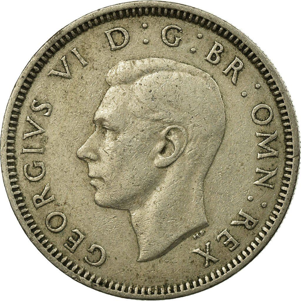 United Kingdom 1 Shilling - George VI English crest | without 'IND:IMP' | Coin KM876 1949 - 1952