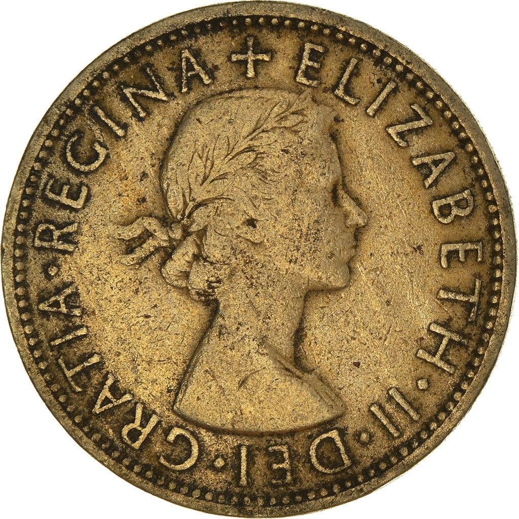 United Kingdom 2 Shillings - Elizabeth II 1st portrait | no 'BRITT:OMN' | Coin KM906 1954 - 1970
