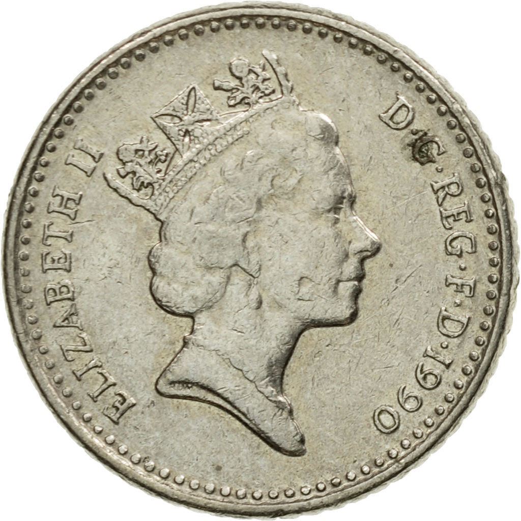 United Kingdom | 5 Pence Coin | Elizabeth II | KM:937b | 1990 - 1997