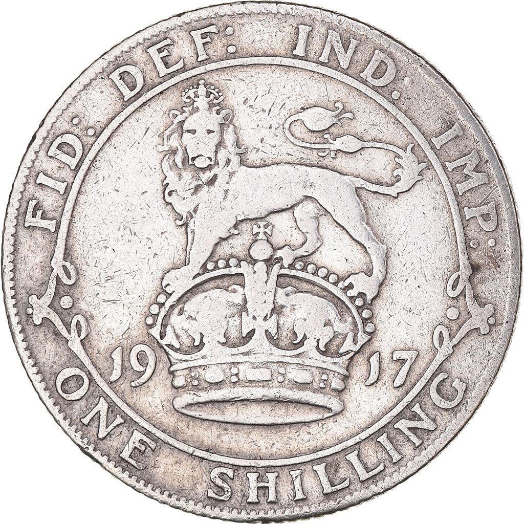 United Kingdom | British 1 Shilling Coin | Silver | King George V | KM816 | 1911 - 1919