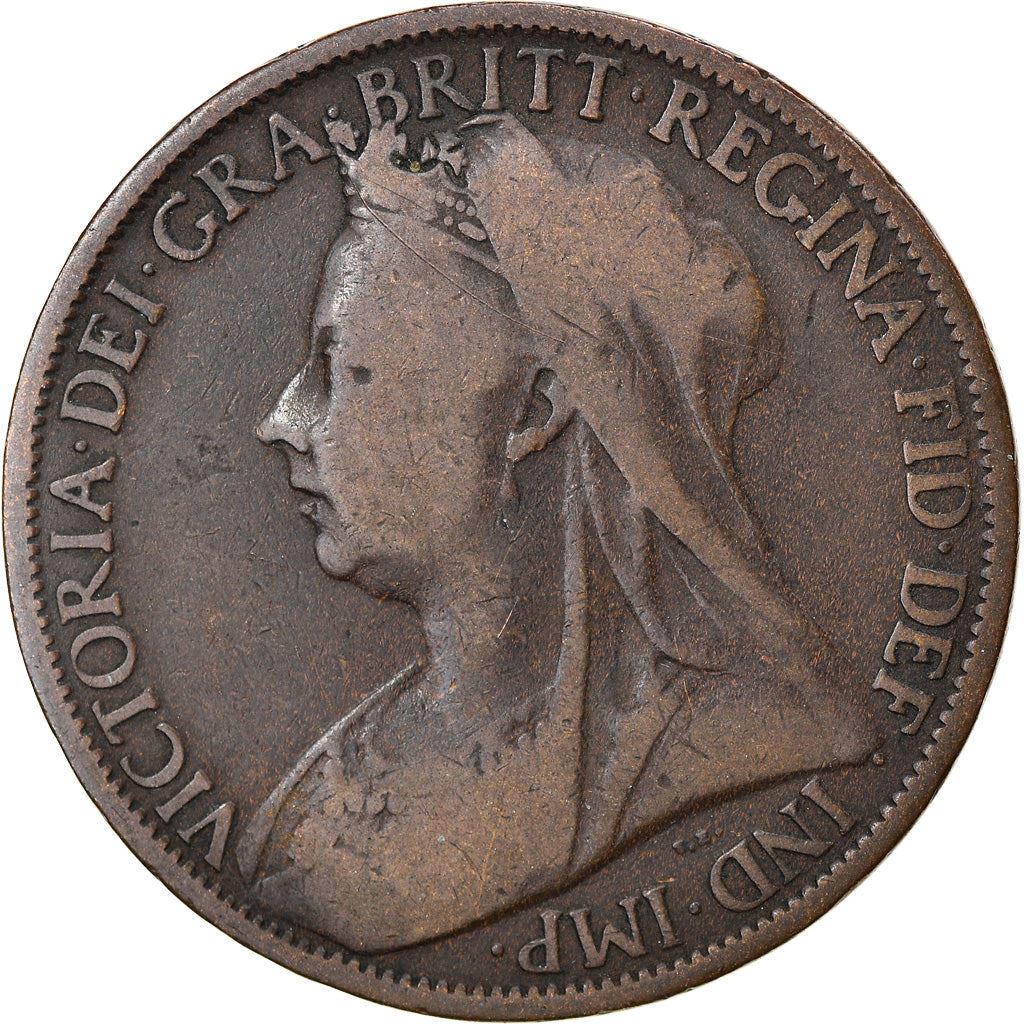 United Kingdom Coin 1 Penny | Victoria 3rd portrait | 1895 - 1901