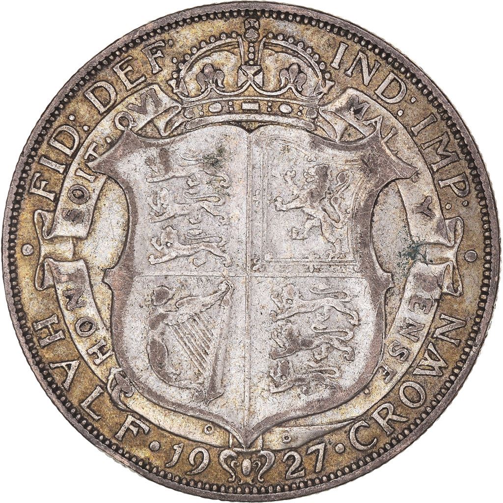 United Kingdom Coin ½ Crown | George V 3rd type | Modified Effigy | 1926 - 1927