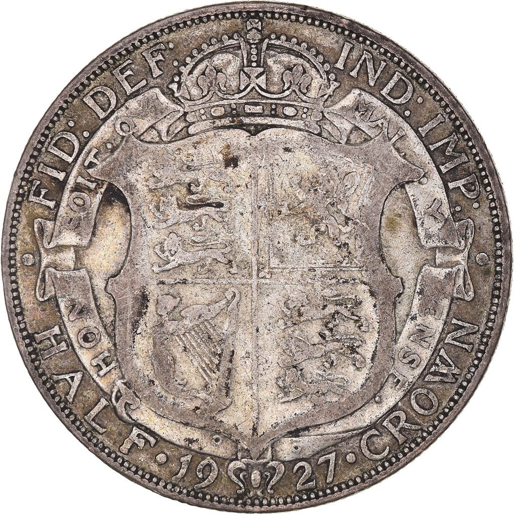 United Kingdom Coin ½ Crown | George V 3rd type | Modified Effigy | 1926 - 1927
